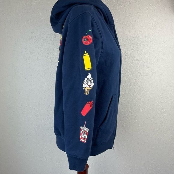 Van’s Dinner Full Zip Hooded Jacket Size M EUC - Picture 3 of 7